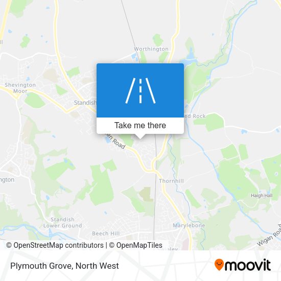 Plymouth Grove map