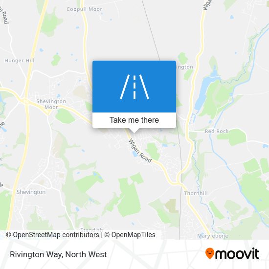 Rivington Way map
