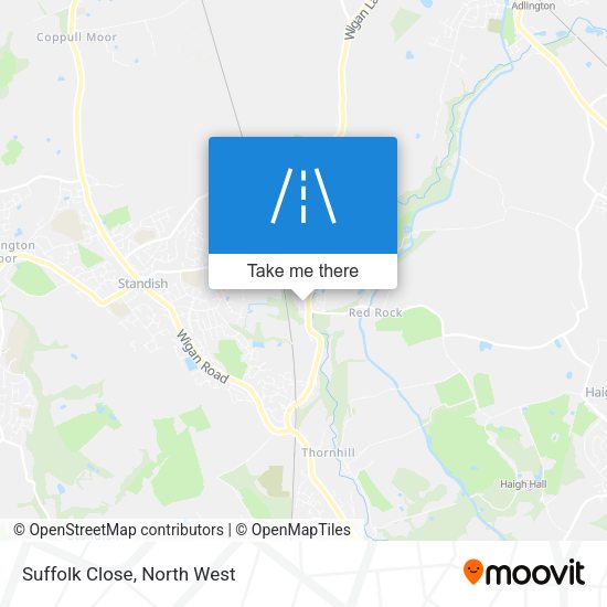 Suffolk Close map