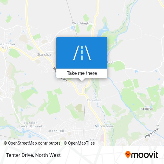 Tenter Drive map