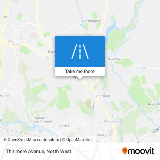 Thirlmere Avenue map