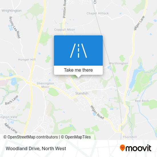 Woodland Drive map