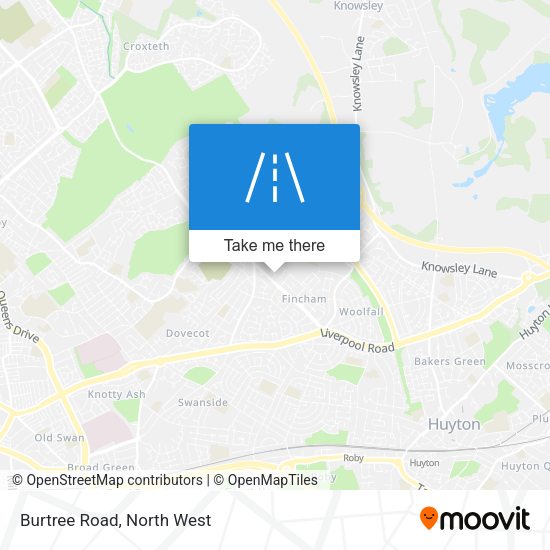 Burtree Road map