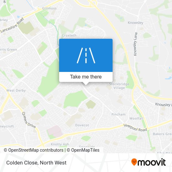 Colden Close map