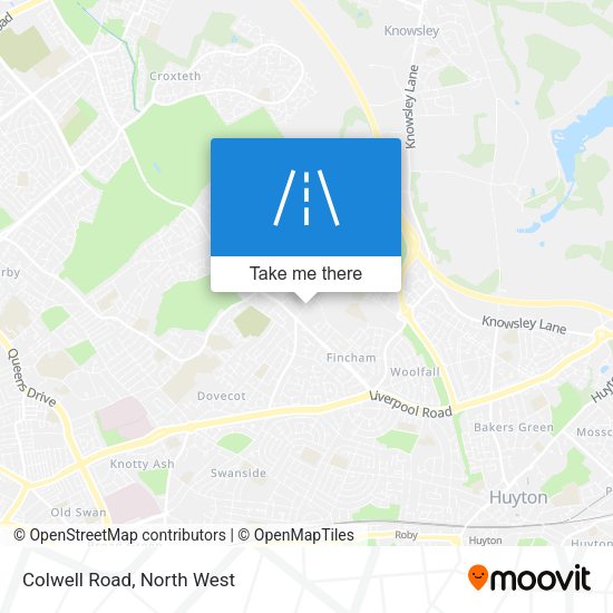 Colwell Road map
