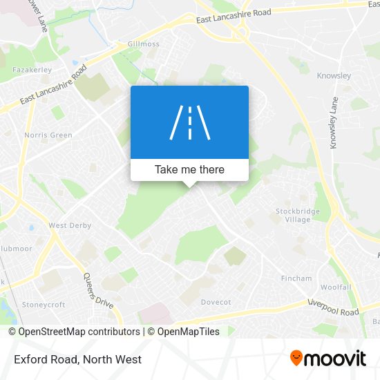 Exford Road map