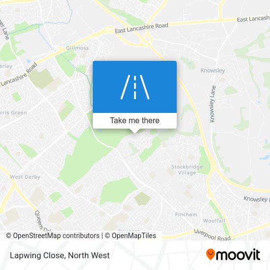 Lapwing Close map