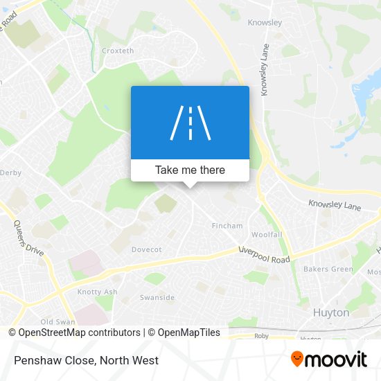 Penshaw Close map