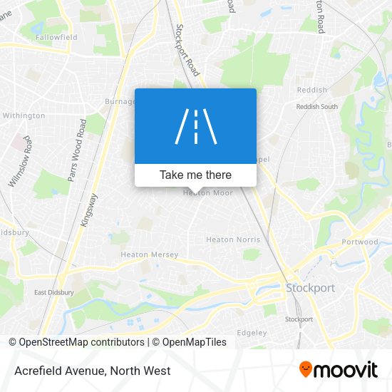 Acrefield Avenue map