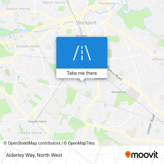 Alderley Way map