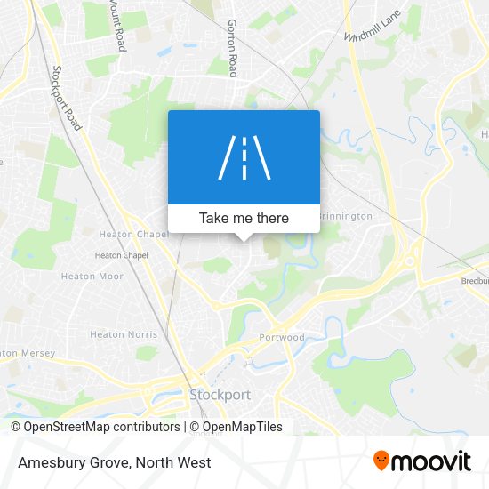 Amesbury Grove map