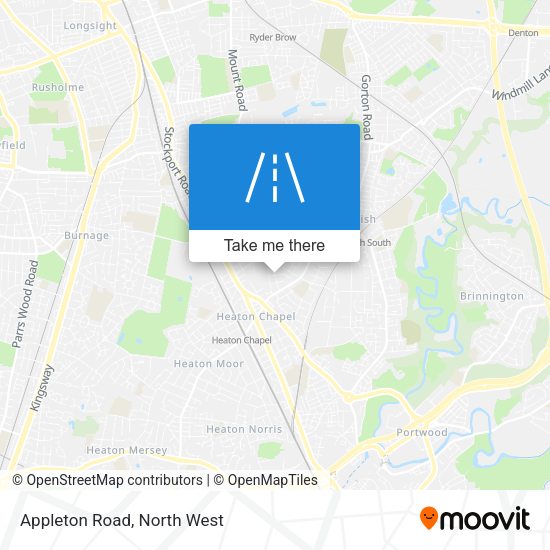 Appleton Road map