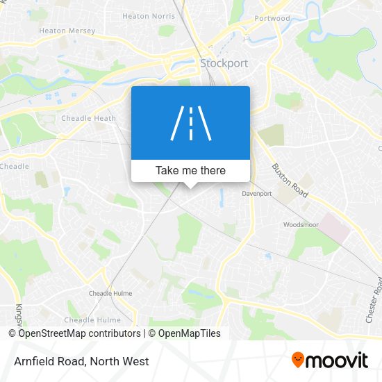 Arnfield Road map