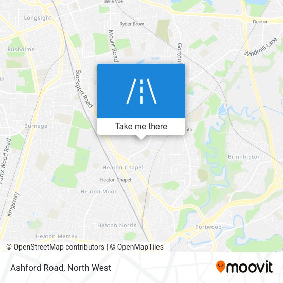 Ashford Road map