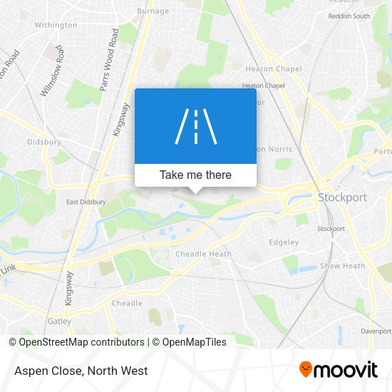 Aspen Close map