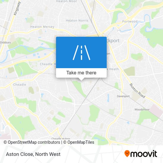 Aston Close map