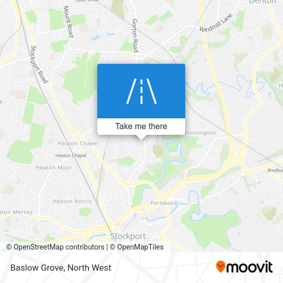 Baslow Grove map