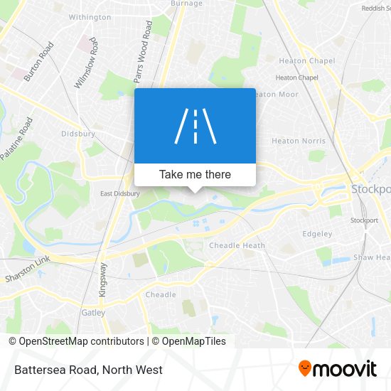 Battersea Road map