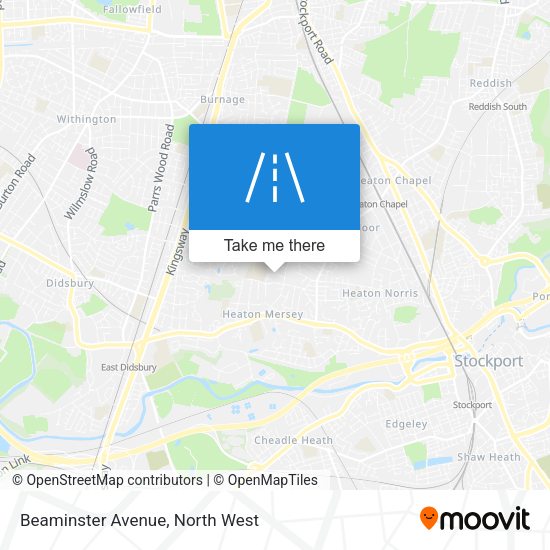Beaminster Avenue map