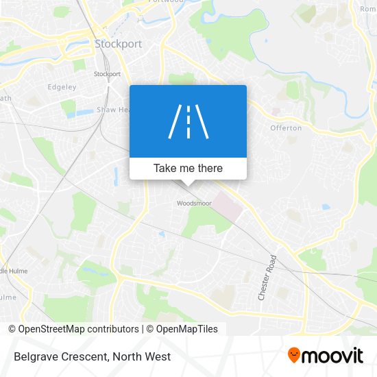 Belgrave Crescent map