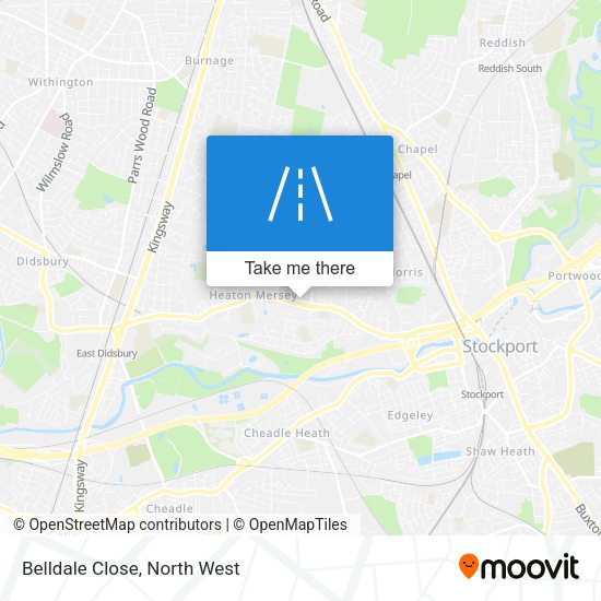 Belldale Close map