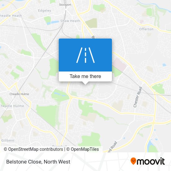 Belstone Close map