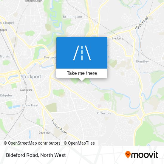 Bideford Road map