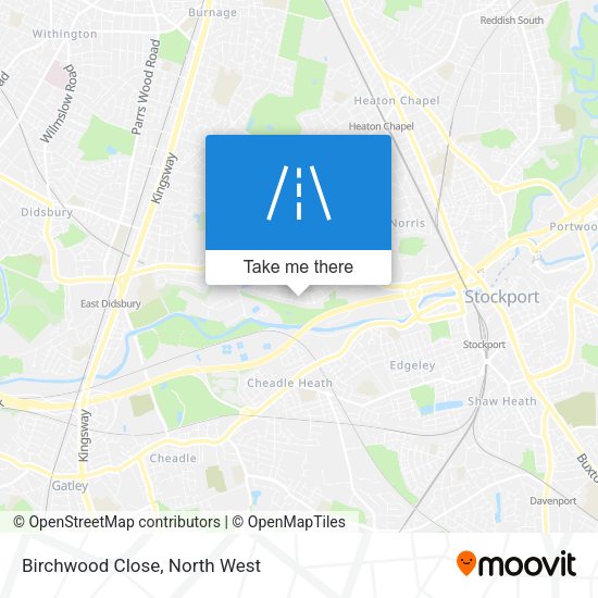 Birchwood Close map