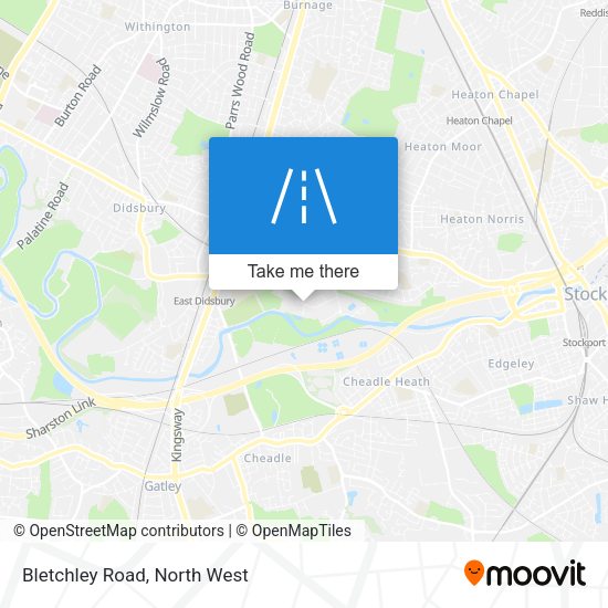 Bletchley Road map