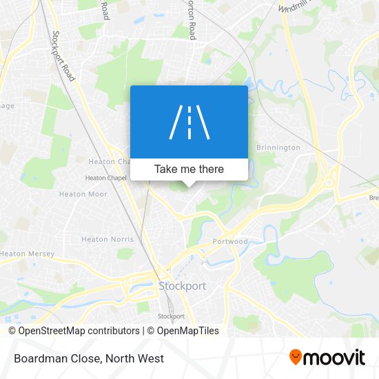 Boardman Close map
