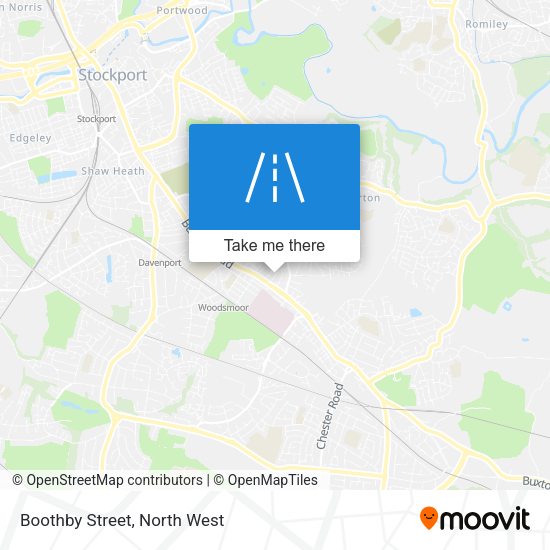 Boothby Street map