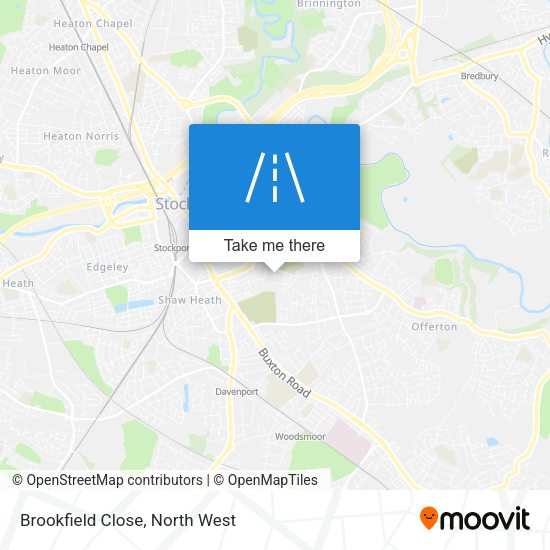 Brookfield Close map