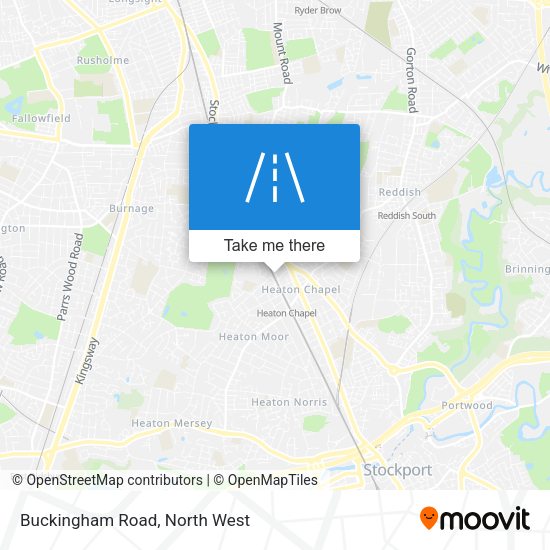 Buckingham Road map