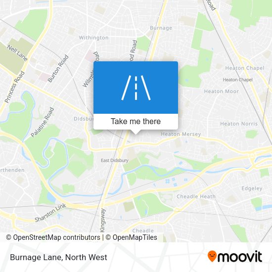 Burnage Lane map