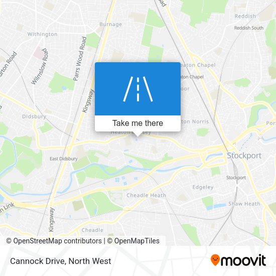 Cannock Drive map