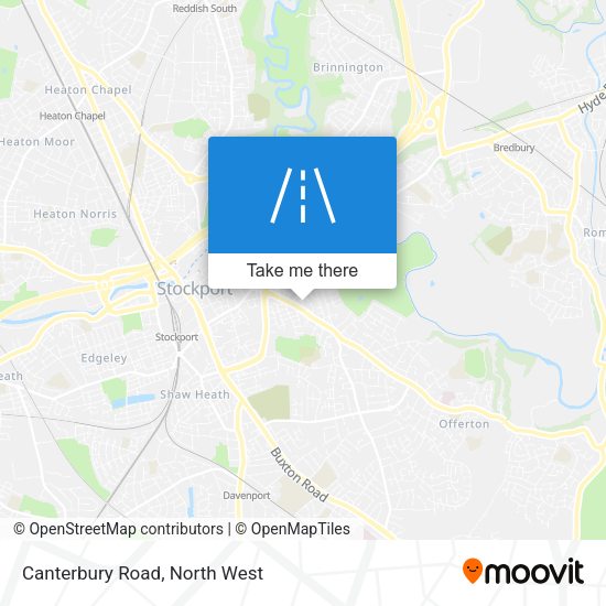 Canterbury Road map