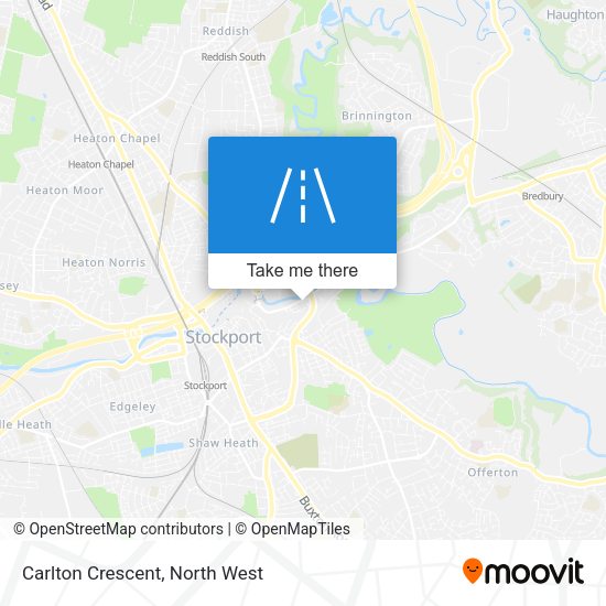 Carlton Crescent map