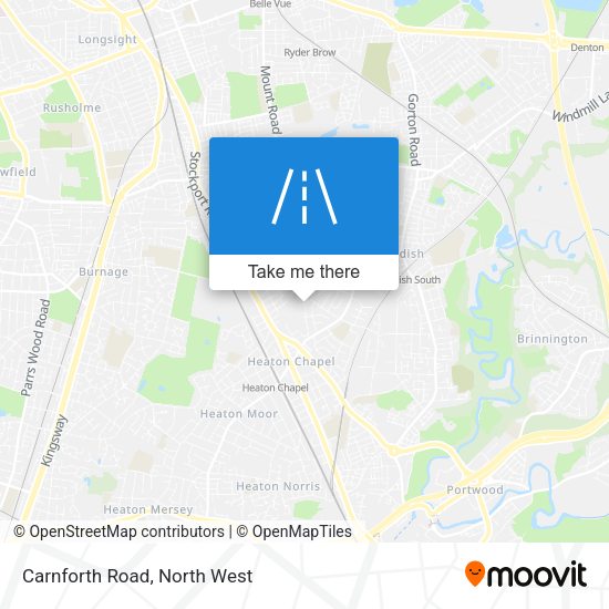 Carnforth Road map