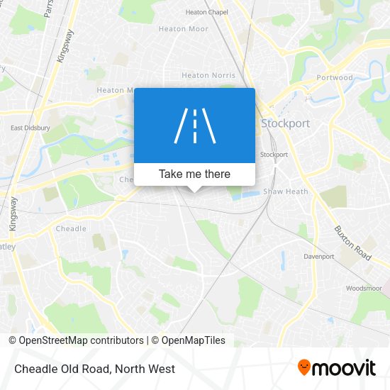 Cheadle Old Road map