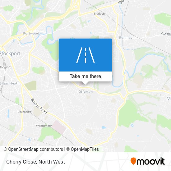 Cherry Close map