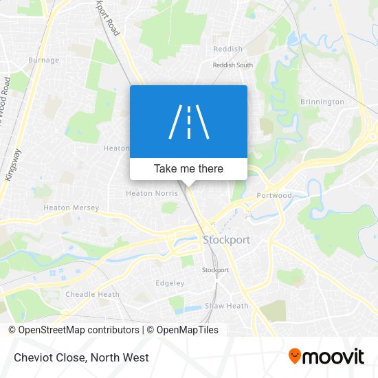 Cheviot Close map