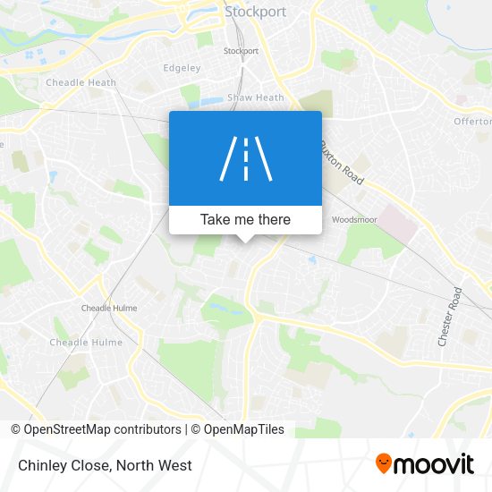 Chinley Close map