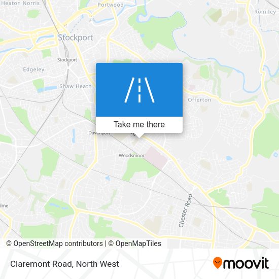 Claremont Road map
