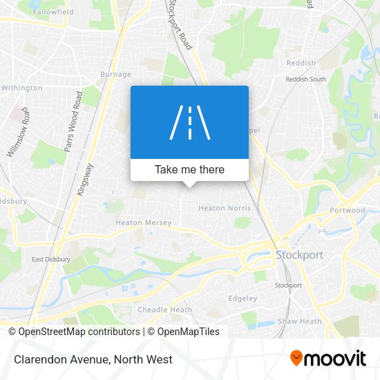 Clarendon Avenue map