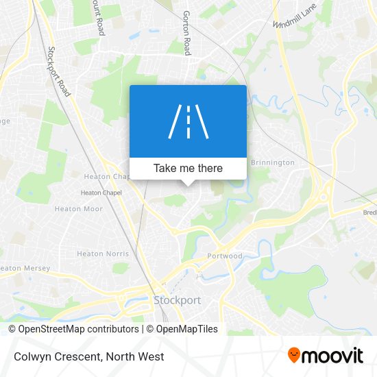 Colwyn Crescent map