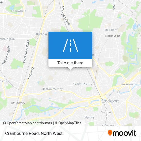 Cranbourne Road map