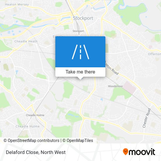 Delaford Close map