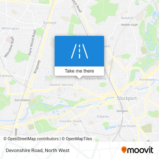Devonshire Road map