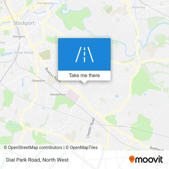Dial Park Road map