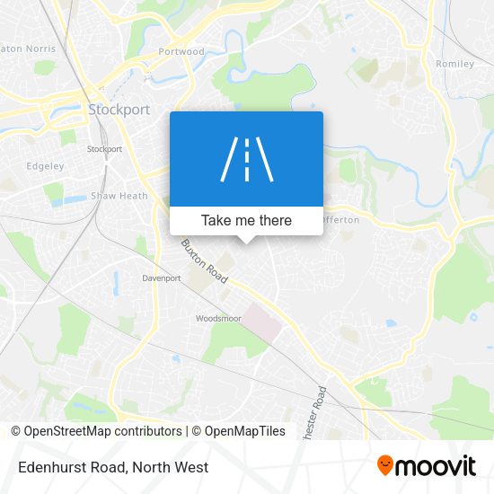 Edenhurst Road map